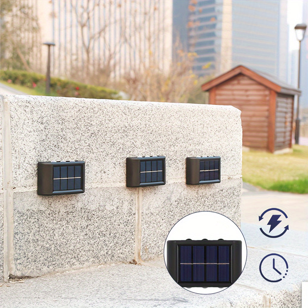 Solar Outdoor Courtyard Lamp Home Wall Lamp Decoration Wall Washing Lamp Up and Down Light Atmosphere Wall Lamp Level, Modern Style