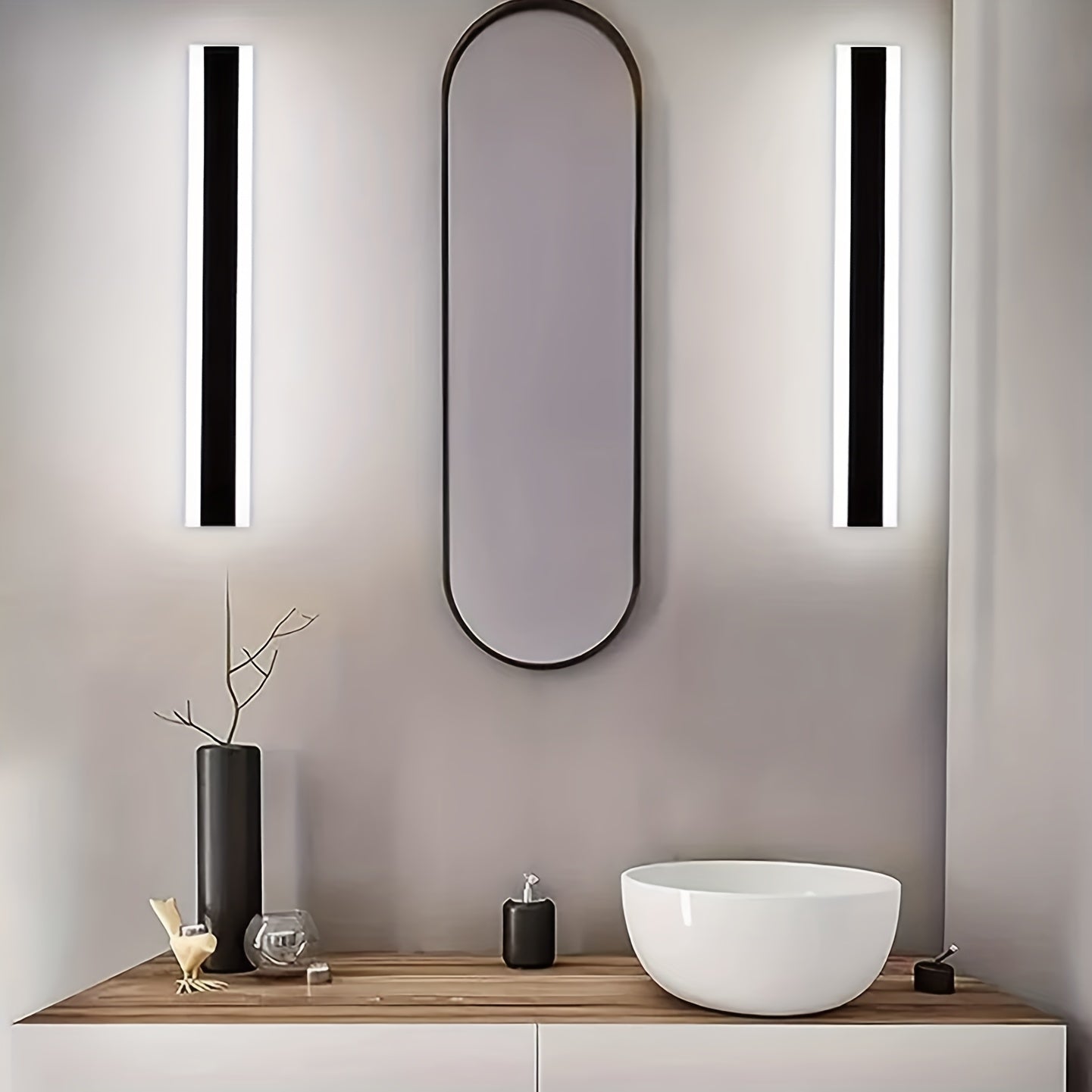Black Square Wall Light