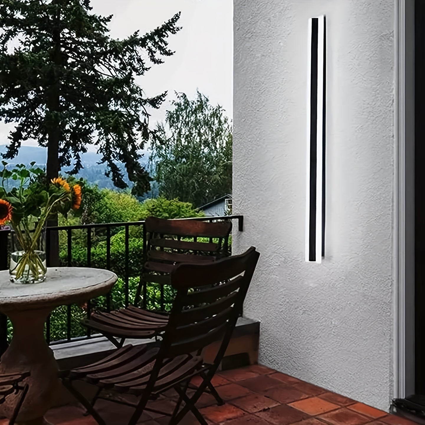 Black Square Wall Light