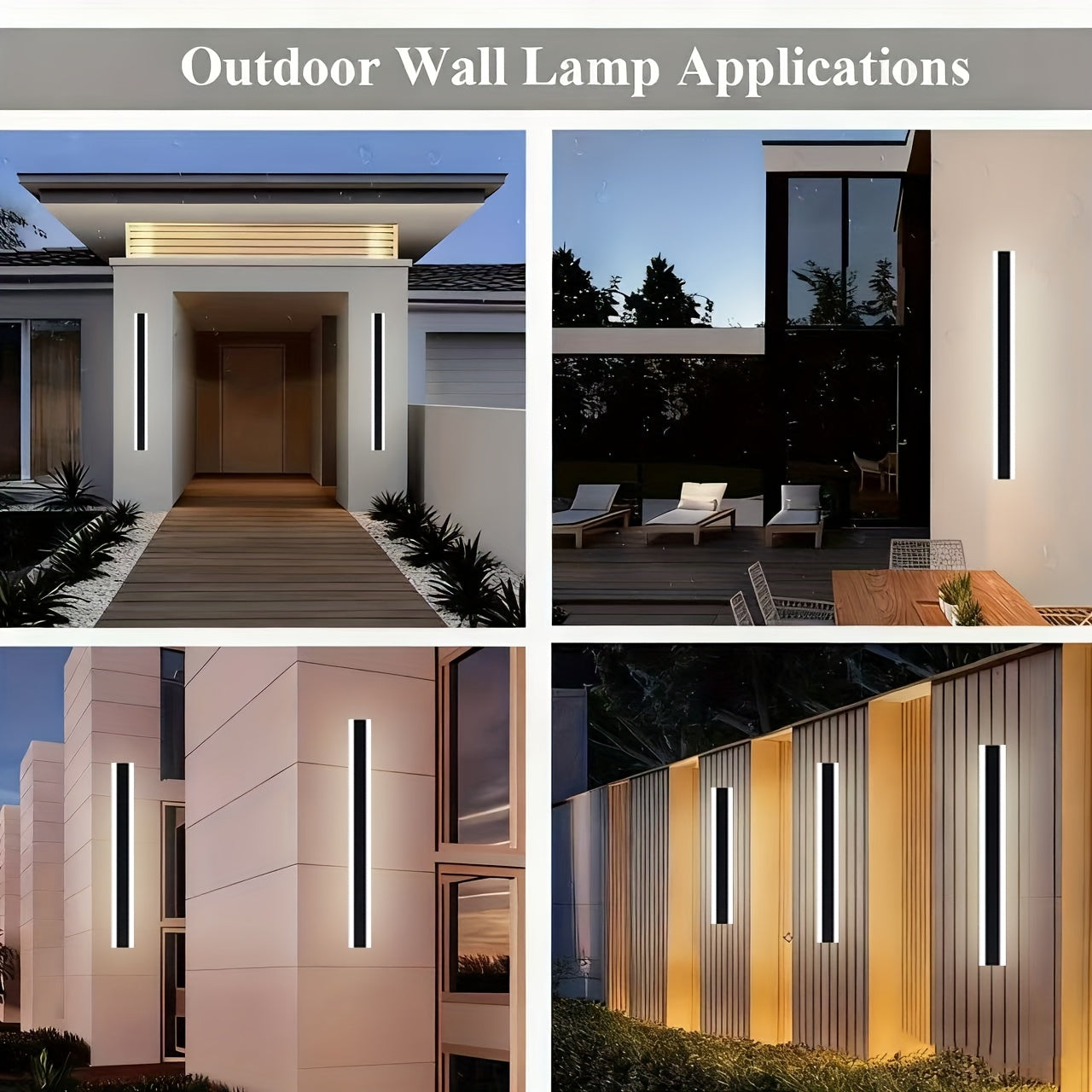 Black Square Wall Light