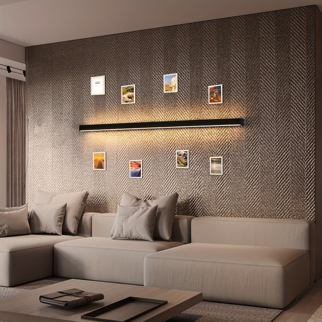 Modern style LED wall light with 34W power. It has a stylish and atmospheric appearance, suitable for illuminating the entire house. This wall light is also very suitable for interior lighting on boats.