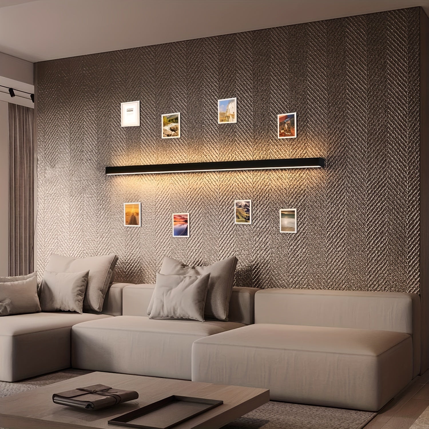 Modern style LED wall light with 34W power. It has a stylish and atmospheric appearance, suitable for illuminating the entire house. This wall light is also very suitable for interior lighting on boats.