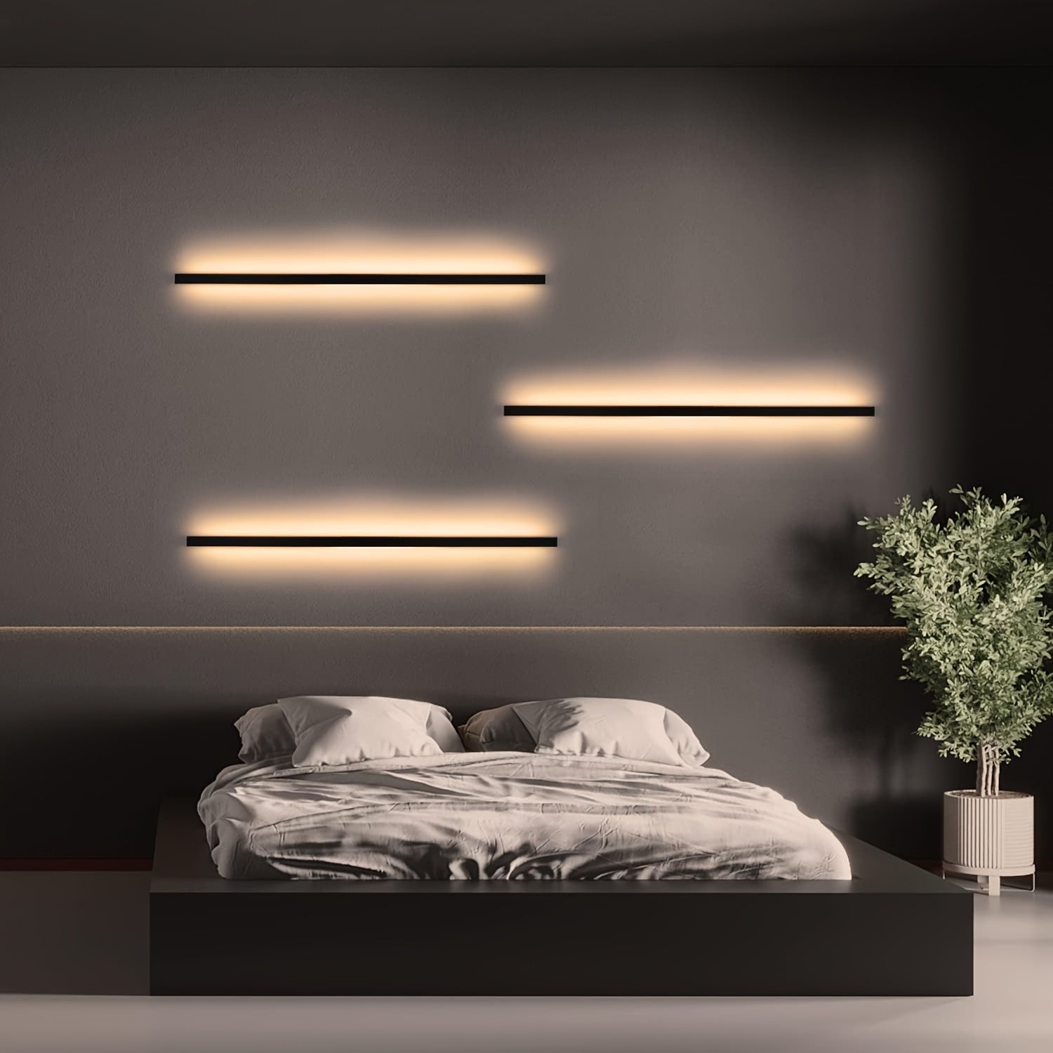 Modern style LED wall light with 34W power. It has a stylish and atmospheric appearance, suitable for illuminating the entire house. This wall light is also very suitable for interior lighting on boats.