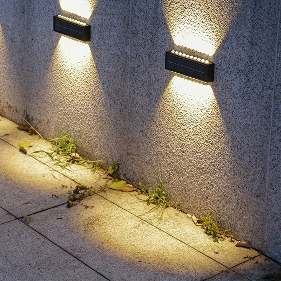 Solar Outdoor Courtyard Lamp Home Wall Lamp Decoration Wall Washing Lamp Up and Down Light Atmosphere Wall Lamp Level, Modern Style