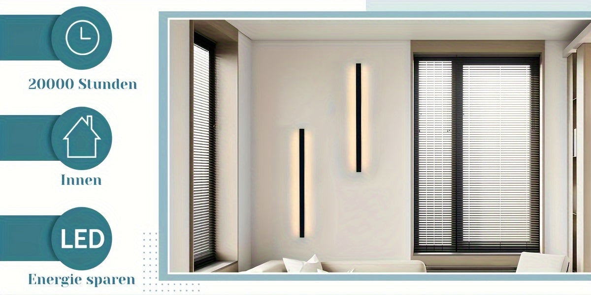 Modern style LED wall light with 34W power. It has a stylish and atmospheric appearance, suitable for illuminating the entire house. This wall light is also very suitable for interior lighting on boats.