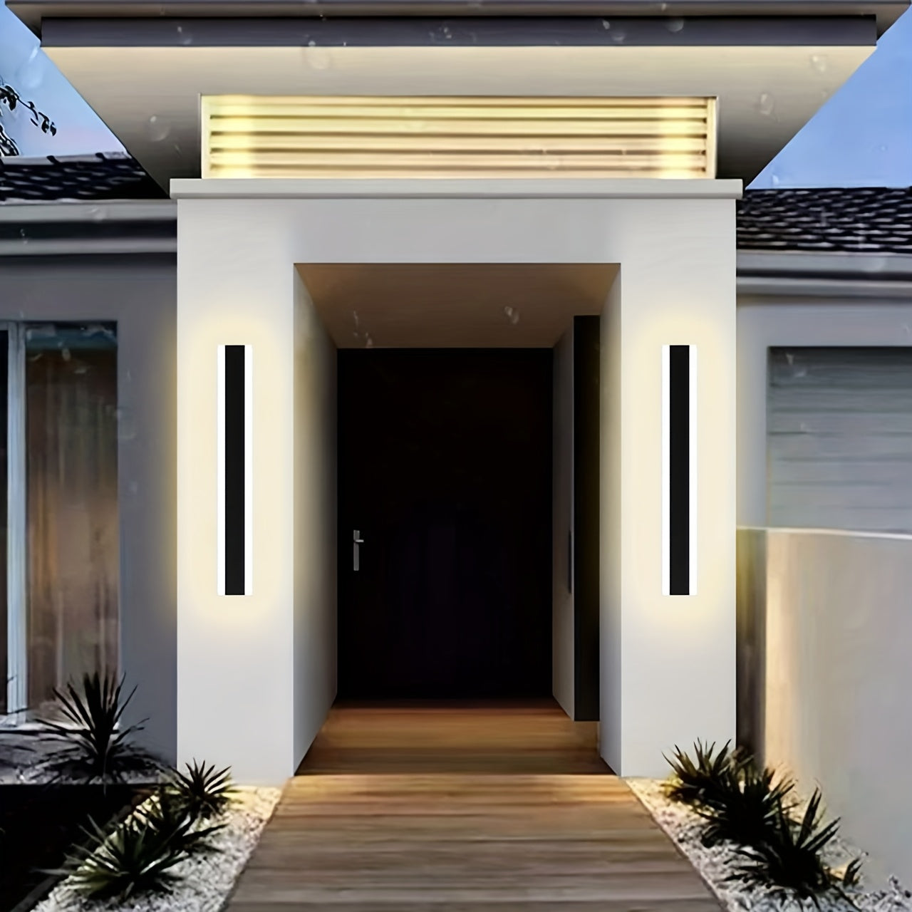 Black Square Wall Light