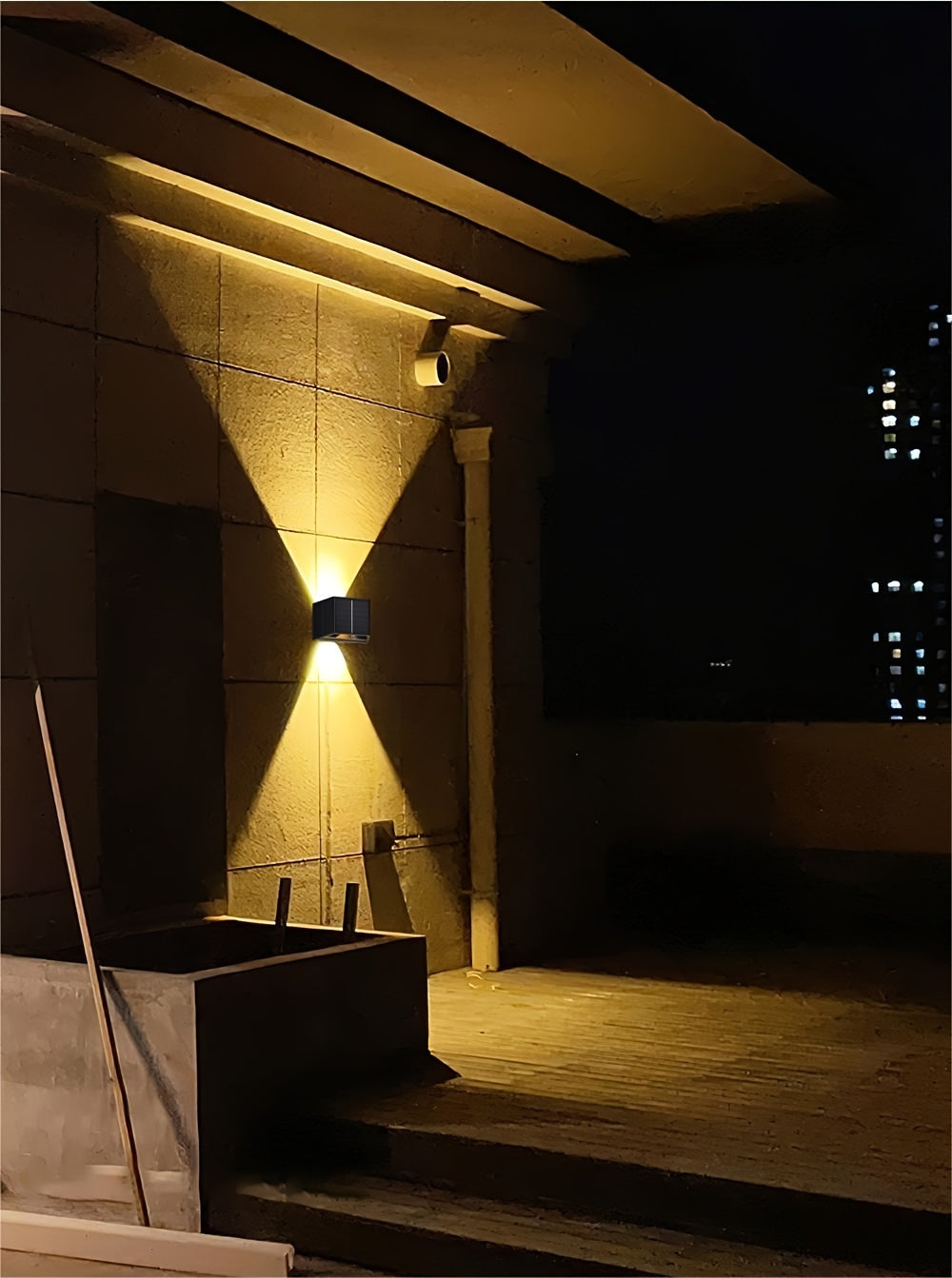 The New LED Solar Wall Lights Are Adjustable in Lighting Range, Suitable for Washing Walls, Outdoor Garden, Courtyard Ambiance, Modern Villa Landscape, Corridor, And Hallway Lighting