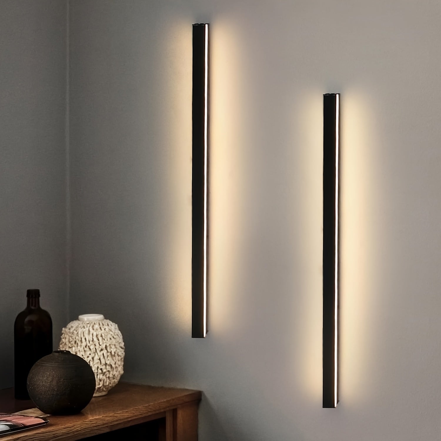 Modern style LED wall light with 34W power. It has a stylish and atmospheric appearance, suitable for illuminating the entire house. This wall light is also very suitable for interior lighting on boats.