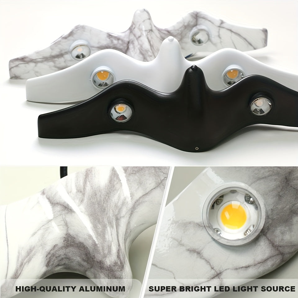 LED Wall Light Lamp Ceiling Light AC85-265V Aluminum Lamp Body Black White Marble Lamp Color for Indoor Outdoor Lighting Home Decoration Bedroom Living Room Outdoor Modern Decoration Wall Courtyard Villas Porch Outdoor Lighti