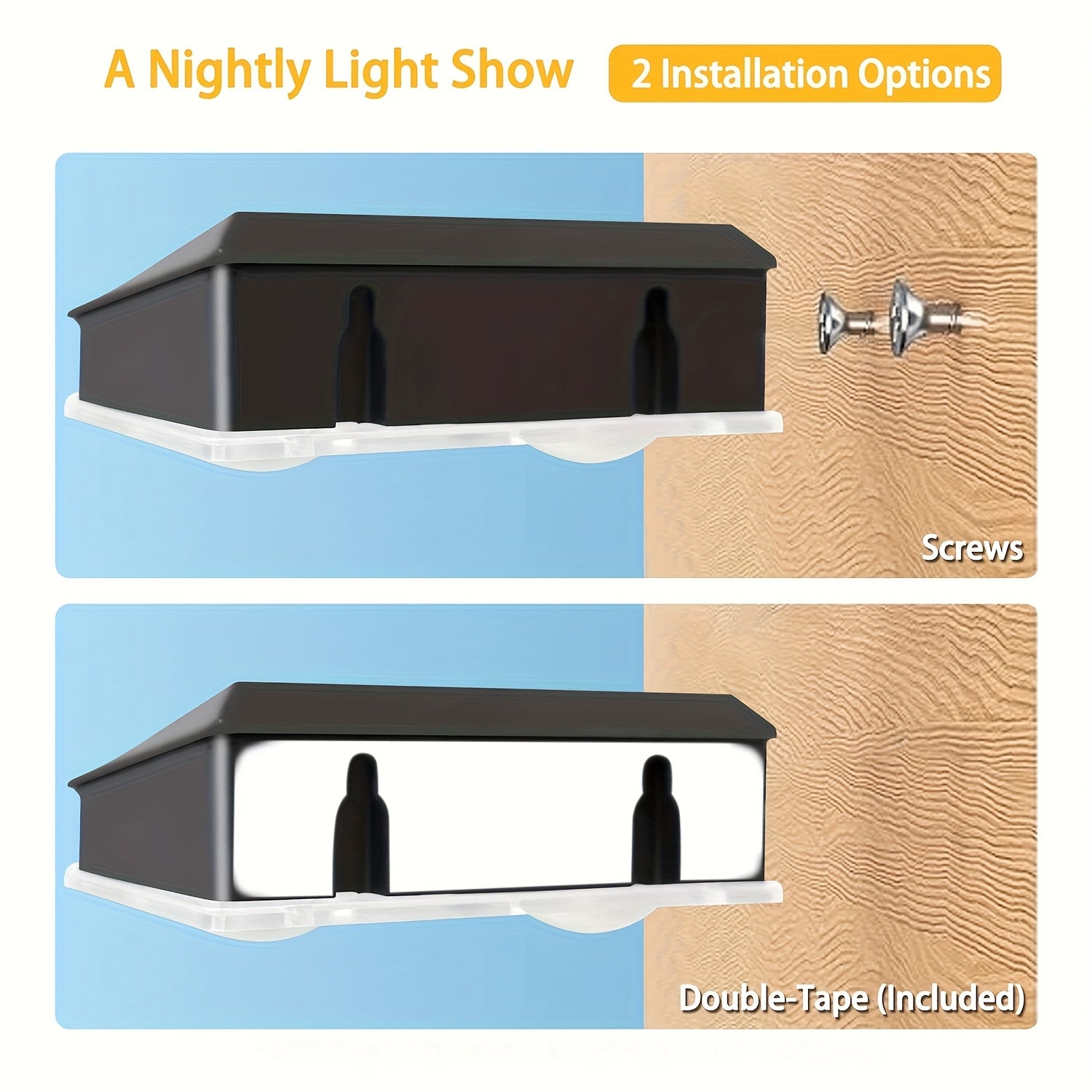 4/ 2Pack Outdoor Solar Lights, 9 Lighting Modes, Solar Wall Lights, Solar Fence Lights for Garden Patio Deck Steps Fences and Walls